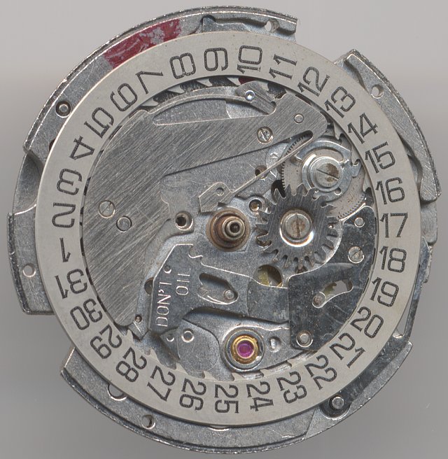 Citizen 7806A: Citizen 7806A dial side without weekday disc