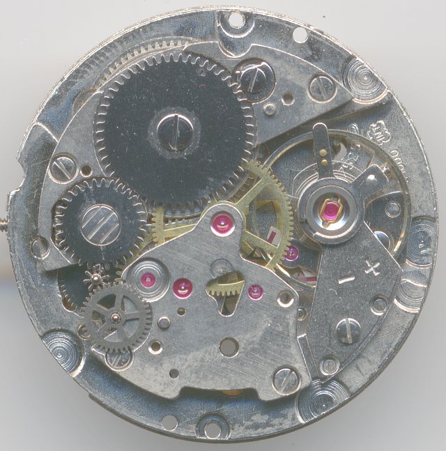 timing mechanism (almost) without selfwinding mechanism DuRoWe 7525 (INT): timing mechanism (almost) without selfwinding mechanism