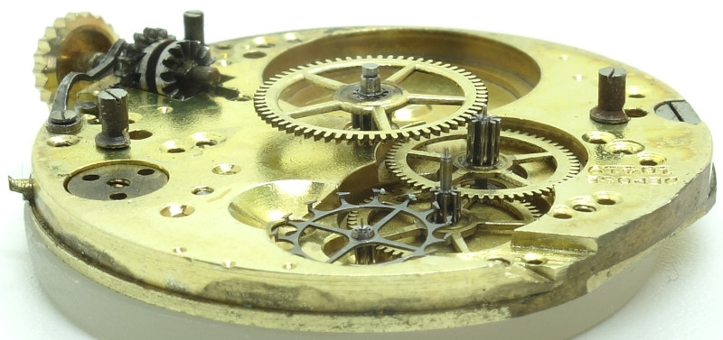 side view of the gear train Erlsbacher 1: side view of the gear train