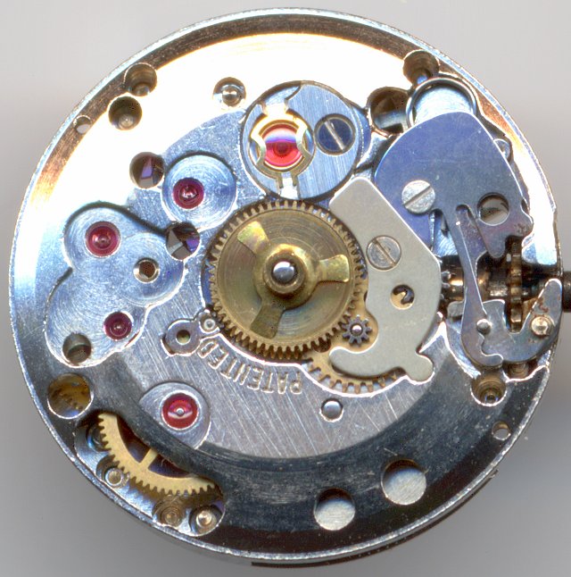 ETA 2412 dial side ETA 2412 / Dugena 1201: ETA 2412 dial side