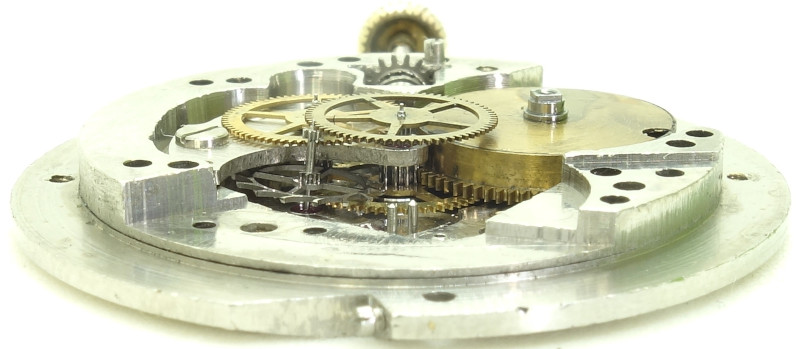 side view of the gear train HPP 431: side view of the gear train