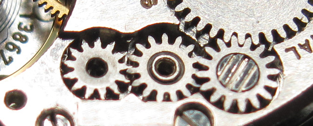 gearing of the winding system IWC 431: gearing of the winding system