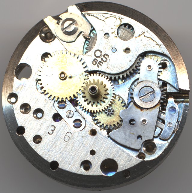 Zifferblattseite without date disc Osco 66D: Zifferblattseite without date disc