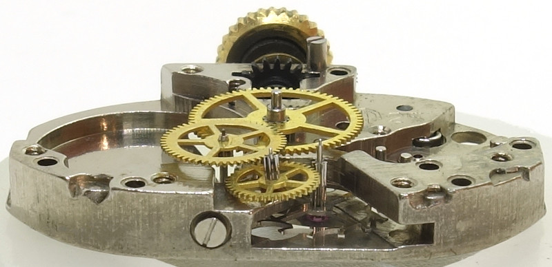 side view of the gear train Parrenin 25: side view of the gear train