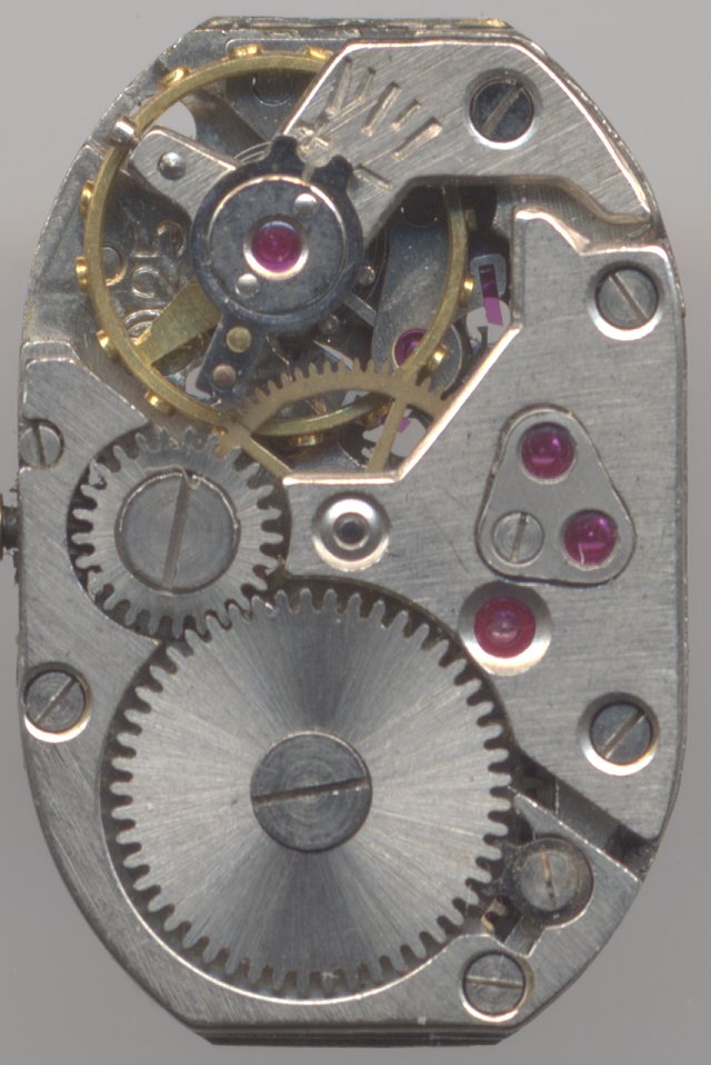 older version with screw balance, without shock protection Parrenin 25: older version with screw balance, without shock protection