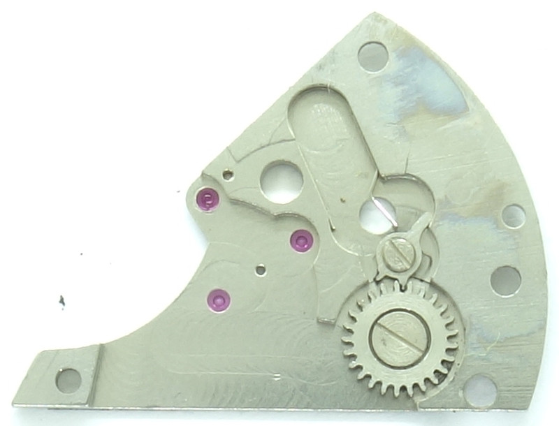 inner side of the gear train bridge PUW 361: inner side of the gear train bridge