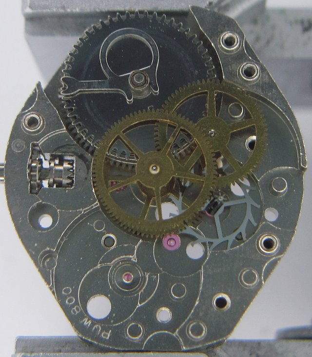 Gears and click mechanism PUW 800: Gears and click mechanism