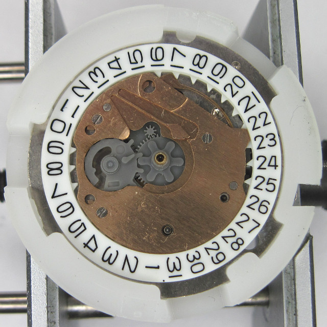 cover of the cover of the date mechanism Q&Q 2604: cover of the cover of the date mechanism