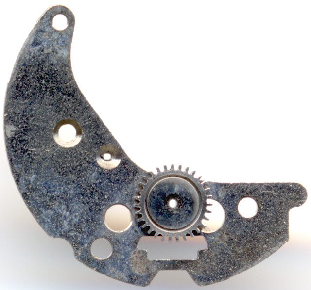 inside of the mainspring bridge Q&Q 2604: inside of the mainspring bridge