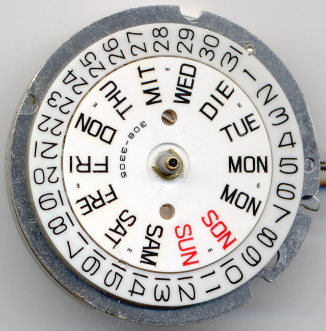 Q&Q 2604 dial side Q&Q 2604: Q&Q 2604 dial side