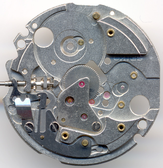 base plate with minute wheel Seiko 7S26A: base plate with minute wheel