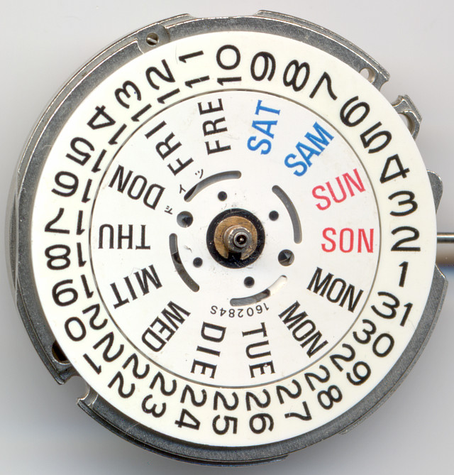 Seiko 7S26A: Dial side Seiko 7S26A: Seiko 7S26A: Dial side