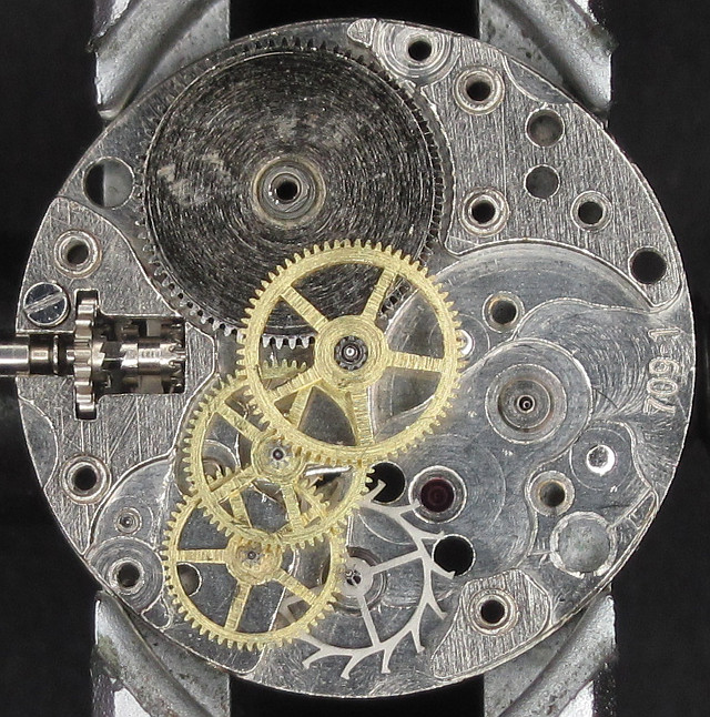 gears and trains Tissot 709-1: gears and trains