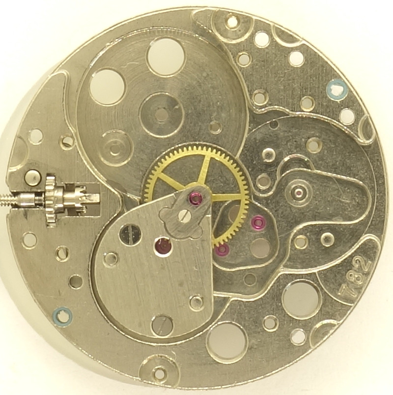 base plate with center minute wheel Tissot 782: base plate with center minute wheel