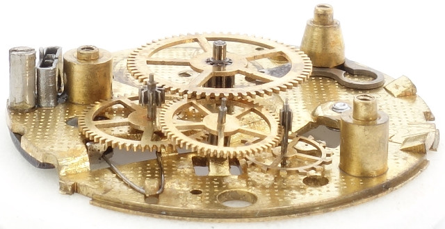 side view of the gear train UMF 54-31: side view of the gear train