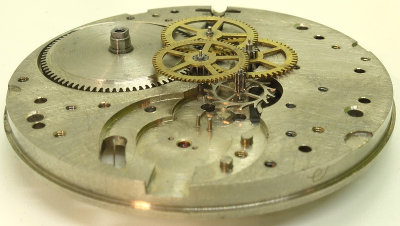 side view of the gear train UMF 80-52: side view of the gear train